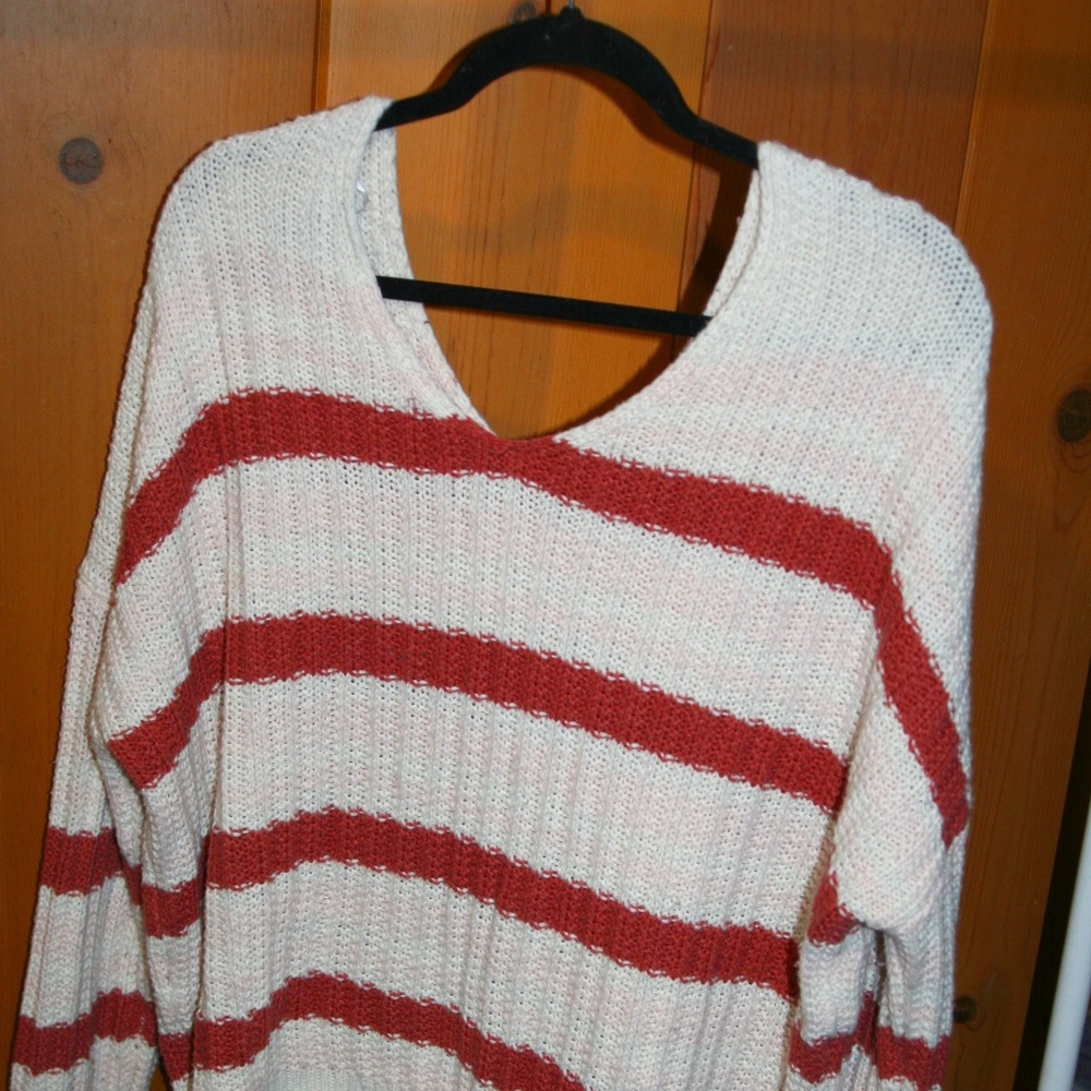 Rue + cardigan off the shoulders sweater